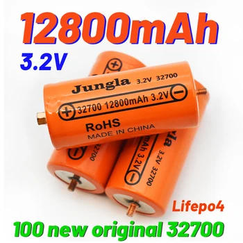 100% oriģinālās 32700 12800mAh 3.2 V lifepo4 Uzlādējams Akumulators Professional Litija Dzelzs Fosfāta Akumulatora ar skrūvi