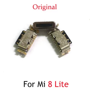 10PCS Oriģinālu Par Xiaomi Mi 8 Lite USB Uzlādes Savienotājs, Iespraudiet Doka Pieslēgvietu, Ostas