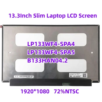 13.3 collu Klēpjdatoru IPS LCD Ekrāna Matricas Panelis LP133WF4-SPA4 Fit LP133WF4-SPA5 B133HAN04.2 72% NTSC 1920*1080 eDP 30Pins