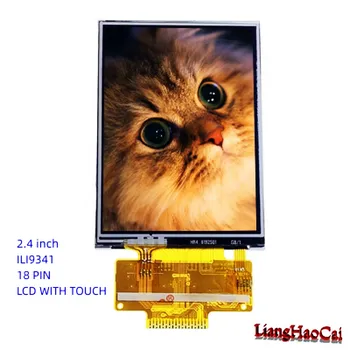 18 PIN ZONĀ 2,4 Collu TFT LCD Ar Touch SPI Sērijas Ports Standarta Izšķirtspējas 0.8 Piķis 18PIN Lodēt IC:ILI9341V Elektronikas