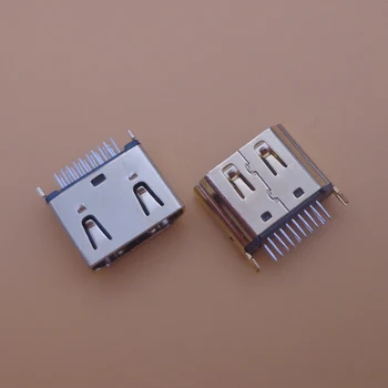 1PC Plug 19 pin sieviešu interfeisa Pieslēgvieta,2 rindas (10pin 9pin) 180 grādu HDMI-saderīgam ligzdu remonts, nomaiņa