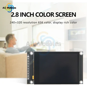2.8 Inch TFT SPI Seriālā Porta LCD Touch Panel Modulis LCD Touch Screen Modulis LCD Displeja Modulis 240x320 5V 3.3 V