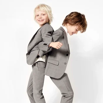 2023 Jaunu Boutique Zēnu Uzvalku Divi Gabali(Jaka+Bikses) noteikt Augstas Kvalitātes Modes Džentlmenis Bērnu Apģērbs