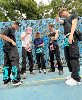 2023 Jaunu Y2K Iela Tendence Bikses Vaļīgas Vīriešu Modes Multi-kabatas (Dungriņi) Āfrikas Amerikāņu Hip-hop Bikses (Dungriņi) Vīriešu Bikses