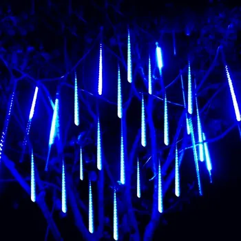 30/50cm LED Gaismas Stīgu 8 Caurules Meteor Duša Pasaku Gaismas Āra Dārza Ziemassvētku Eglīte Svētku Vainags Kāzu Dekorēšana Jaunas