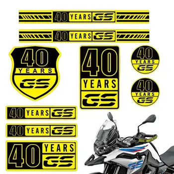 40 Gadus GS Motociklu Uzlīmes Ūdensizturīgs GS 40 Gadus, Motociklu Uzlīmes Decal Par F650/700/800/850GS G310GS R1200/1250GS Eļļa