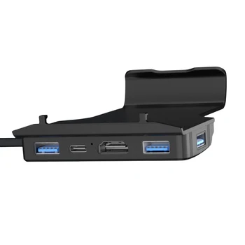 5 in 1 USB-C Dock Statīvs 100W PD3.0 Uzlādes Bāzes Portatīvo USB Centrmezglam, kas ar HDMI Savietojams 2.0 4K@60Hz 10Gbps Tvaika Klāja/ROG Sabiedrotais