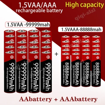 AA+AAA Baterijas Jaunu Zīmolu 1.5 VAA Augstas Ietilpības 99999mAh+1.5VAA88888mAh Alkaline 1.5 Vclock Toy Camera Bateriju Akumulators
