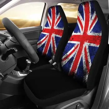 Apvienotā Karaliste Automašīnu Sēdekļu Pārvalki (Komplekts 2) - Universālā Priekšā Auto un Suv Sēdekļa Pārvalki - Custom Seat Protector Auto Aksesuāru