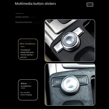 Auto Multimedia Pogas, Apdares Vāka Apdare Uzlīmi for Mercedes Benz E Class W204 CLS GLK C180 E260 2007-2017