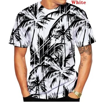 BIANYILONG Zīmolu Vasaras T-Krekls Vīriešu Modes Tropu Havaju Ziedu 3d Drukāšanas Pludmales Krekls ar Īsām Piedurknēm Topi