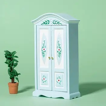 Durvis, Skapis, Mēbeles Rotaļlietas 1:12 Leļļu Namiņš Modelis Mini Apdare