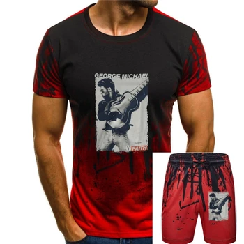 Džordžs Maikls Vīriešu Ticību Vīriešu Soft T Slim Fit T-Krekls Mazās Flotes ?Klasisks Dizains Custom Tee Krekls