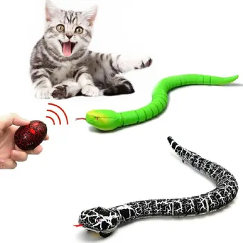 Electric RC Rotaļlieta Snake Smieklīgi Jaunums Dāvanu Pārvietojot Elektrisko Čūska Rotaļlietas Centrālās Kontrolieris Bērniem Halloween Palaidnība Aksesuārus Kaķis Kaķēns