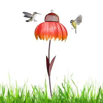 Flower, Bird Feeder Ziedu Formas Āra Dārza Dekorēšana Barotavas Putnu Pakārtotā Pudele Mājas Pagalmā Dārza Dekorēšana Aksesuāri