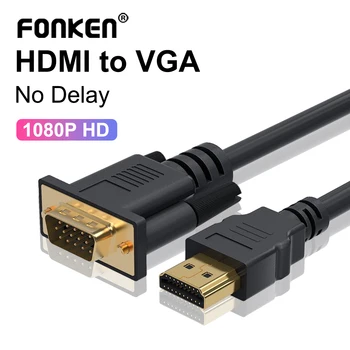 HDMI, VGA Kabelis, HDMI, VGA Kabelis Vads Audio / Video HDMI male VGA male vadu Converter 1920*1080 PC Monitors HDTV Projektors