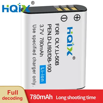 HQIX par Pentax Optio WG-3 RZ10 I-10 WG-1 X70 J1470S Stylus 1020 Kamera D-LI92 Lādētājs Akumulators