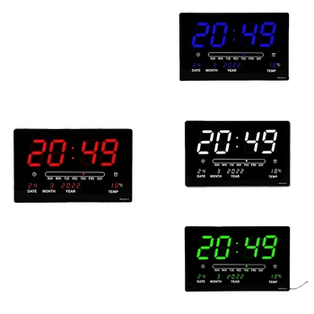 LED Perpetual Kalendārs Elektronisko Pulksteni Digitālās Sienas Pulkstenis Modinātājs Temperatūra Galda Pulksteņi Dzīves Telpu Dekorēšana