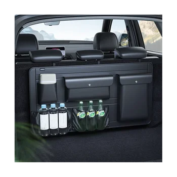 Lielas Jaudas Regulēšana Auto Glabāšanas Kaste Backseat 5 Soma Bagāžnieka Organizators Multi-Izmantot PU Auto Atpakaļ Organizators ar Maisu