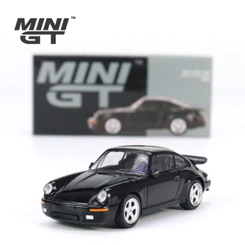 MINIGT 1:64 RUF CTR 1987 Black sakausējuma auto modelis MGT556
