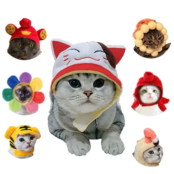 Moderns Pet Produktu Kaķis Galvas Pārvalki, Mājdzīvnieku Aksesuāri Cat Cepures Pet Smieklīgi Galvassegas, kas Piemērots Maziem Suņiem un Kaķiem