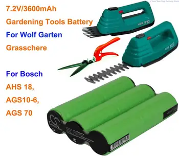 OrangeYu 3600mAh Dārza Instrumenti Akumulatoru Bosch AGS10-6, AHS 18, AGS 70, Par Wolf Garten Grasschere