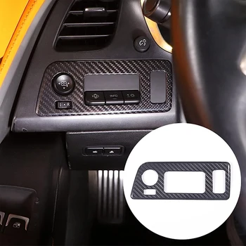 Par Chevrolet Corvette C7 2014-2019 Sausā Oglekļa Šķiedras Auto Lukturu Maiņa Konvertējamās Pogu Rāmja Uzlīme Rezerves Daļas