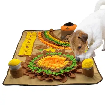 Pet Suņiem Saulespuķu Dizaina Pet Snuffle Paklāju Rotaļlietas Interaktīvas Suņu Rotaļlietas Par Garlaicību Suns Bagātināšanas Rotaļlietas Kucēns Suns