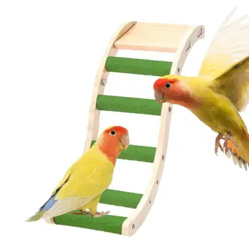 Putns Koka Kāpnes Rotaļlietas Asari Koka Rotaļlietu Kāpšanas Koka Statīvs Papagailis Košļāt Rotaļlietas Putnu Izmantot Rotaļu Spēlēt Kāpnēm Žubītes Conures