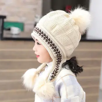 Rudens Ziemas Tamborēšanas Bērnu Cepure Vienkrāsainu Meitenes Zēni Klp Siltas Adītas Bērniem Beanie Zīdaiņiem Un Bērniem Cepures Sunīti Gorras