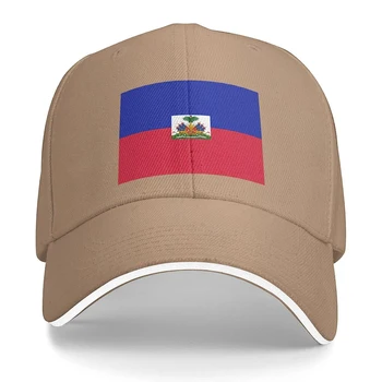 RĪKU Joslā Haiti Karoga Unisex Beisbola cepure Der Vīriešiem Sievietēm Regulējams Tētis Cepuri Sandwich Bill Klp