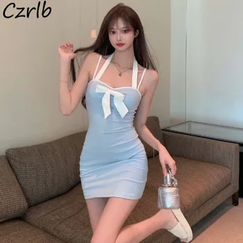 Sexy Mini Kleitas, Sievietēm, kas Pavada Saldā Backless Modes Vasarā Jaunā Partija Meitenes Vecuma-samazinot Ikdienas Brīvdienas korejiešu Stilā Apvalks