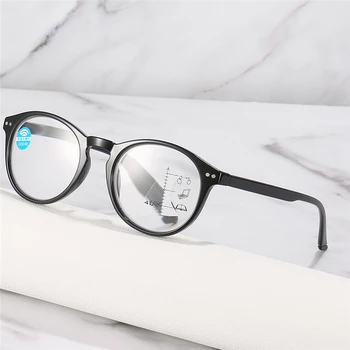 Sieviešu, Vīriešu Kārtas Brilles Retro Progresējoša Multifokāla Lasīšanas Brilles Augstas Kvalitātes Netālu Tālu Redzi Palielināmo Vecuma Tālredzība Brilles