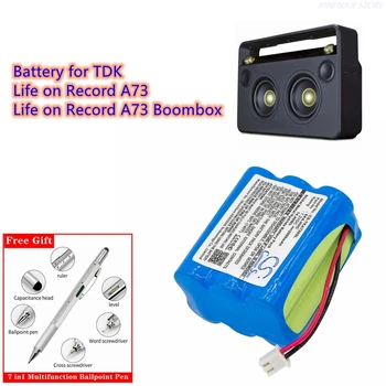 Skaļruni, Akumulators 7,2 V/2000mAh 6AA-HHC par TDK Life on Record A73 Boombox