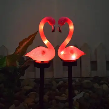 Solor Jauda Zālienu Lampas LED Dekoratīvās Lampas Flamingo Brīvdabas Zālienu Gaismas Ceļš, Terases Vai Mājas Pagalmā un Dārzā Apdare