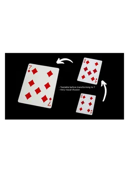 Tumi Burvju dāvanas Glitch Kartes Zilā/Sarkanā Karte Burvju Triks un Klājiem Iela Burvju Butaforijas Veidojums Close up Magic Iela Ilūzijas