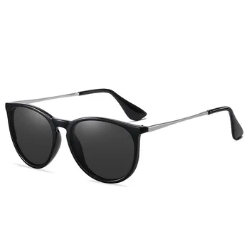 Unisex Polarizētās Apaļas Saulesbrilles Sievietēm, Vīriešiem Retro Brilles UV400 Солнцезащитные Очки