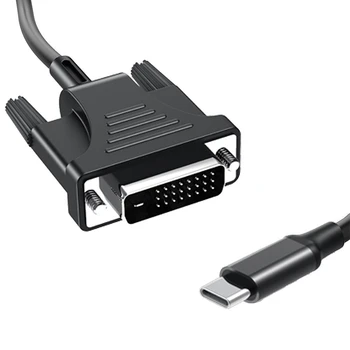 USB C-DVI Kabeļa Adapteris USB 3.1 Tips C-DVI Vīriešu 4K Savietojams ar Macbook Air 3.1-DVI Adaptera Kabelis (2M)