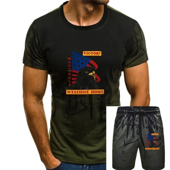 Vintage Vīriešu L 1991 Militārās Armijas Jūras Kājnieku, Jūras Kara Flotes, Gaisa Spēku Welcome Home T-Krekls
