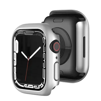 Vāciņš Apple Skatīties Series 7 41mm 45mm Super Cietās Plastmasas Bufera Skrāpējums Aizsardzības iWatch Gadījumā 45mm 41mm Aksesuāru Smartwatch
