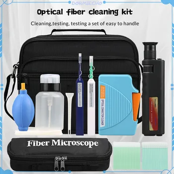 Šķiedru Optikas Tīrīšanas Komplekts 12pcs/set Ar Pārbaudes Video Mikroskops Pārbaudes Zondes 1.25/2.5 Mm Tīrāku Pildspalvu Tīrāku Kaste